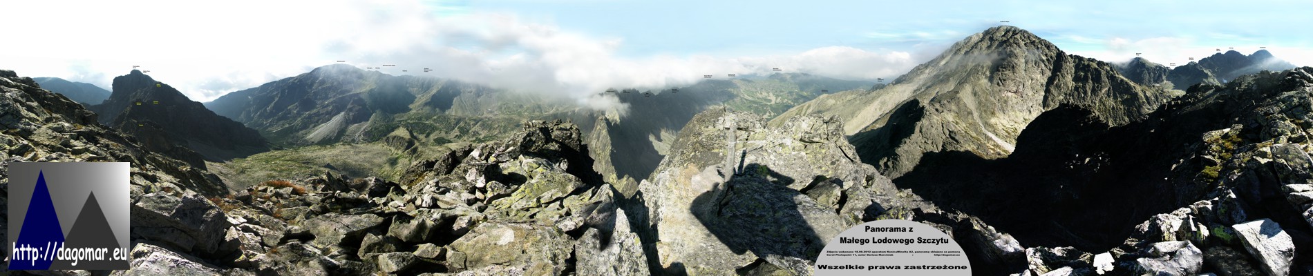 panorama z Małego Lodowego Szczytu